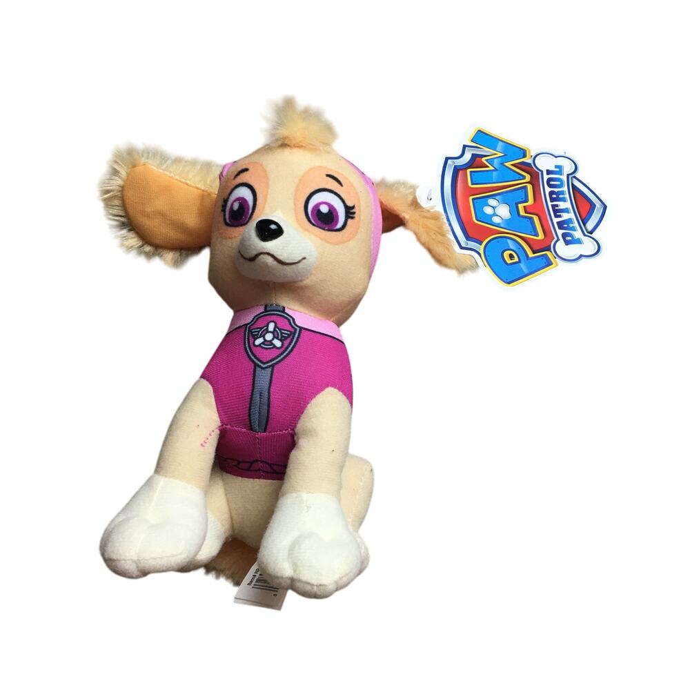 Nickelodeon Paw Patrol 8" Skye Plush Cockapoo Dog Stuffed Animal Super Hero New